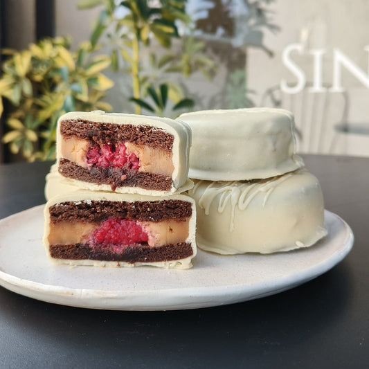 Alfajor Blanco Frambuesa